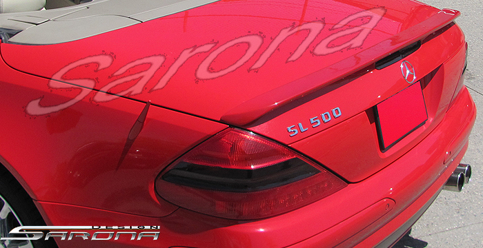 Custom Mercedes SL Trunk Wing  Convertible (2003 - 2012) - $290.00 (Manufacturer Sarona, Part #MB-040-TW)